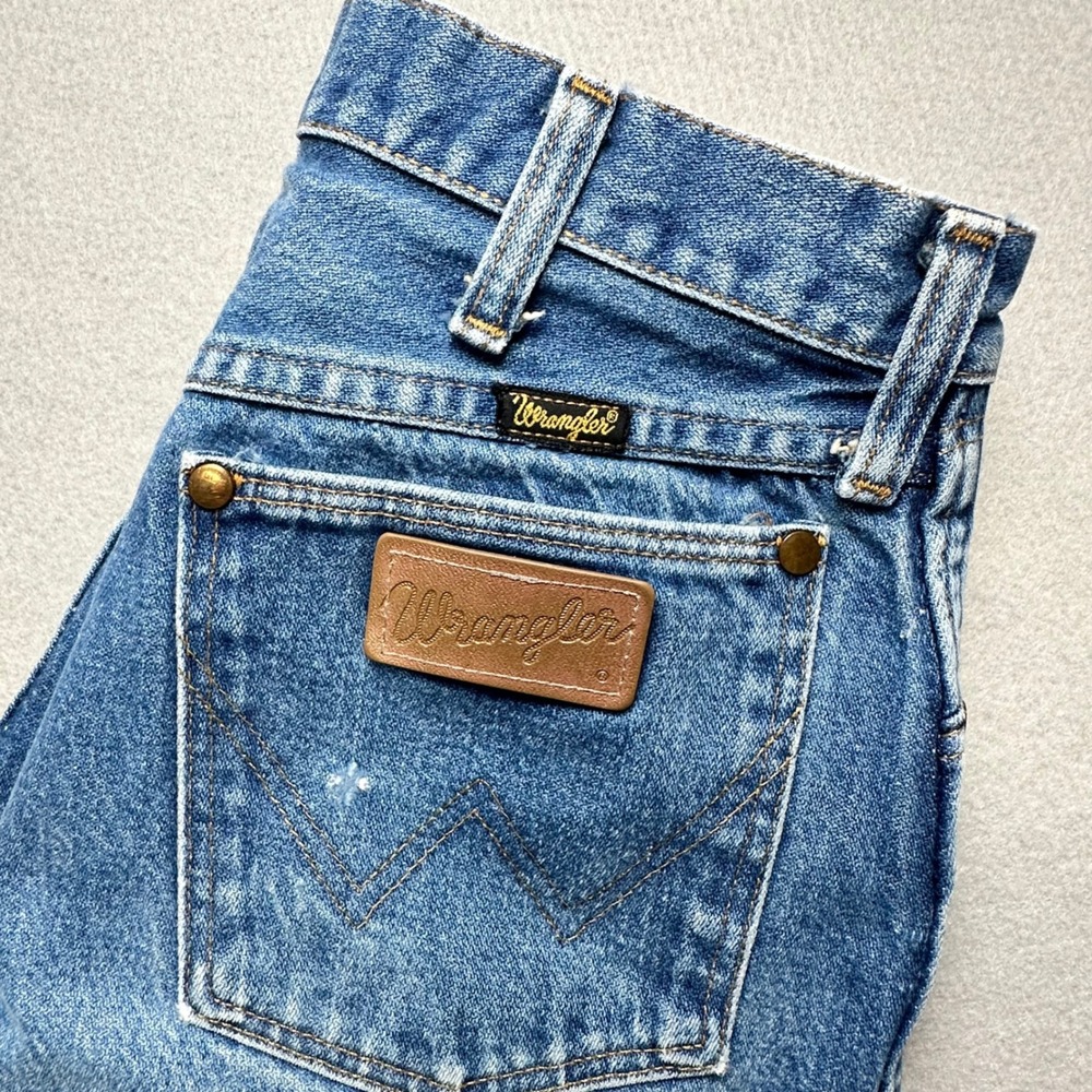 Wrangler Jeans 13MWZ Mens 31x32 Blue Cowboy Cut Straight Leg Made in USA Vintage